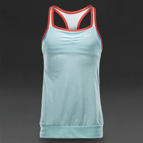 Nike DF Cool 2-1 Cami Youth Artisan Teal / White / Lakeside / White for Girls